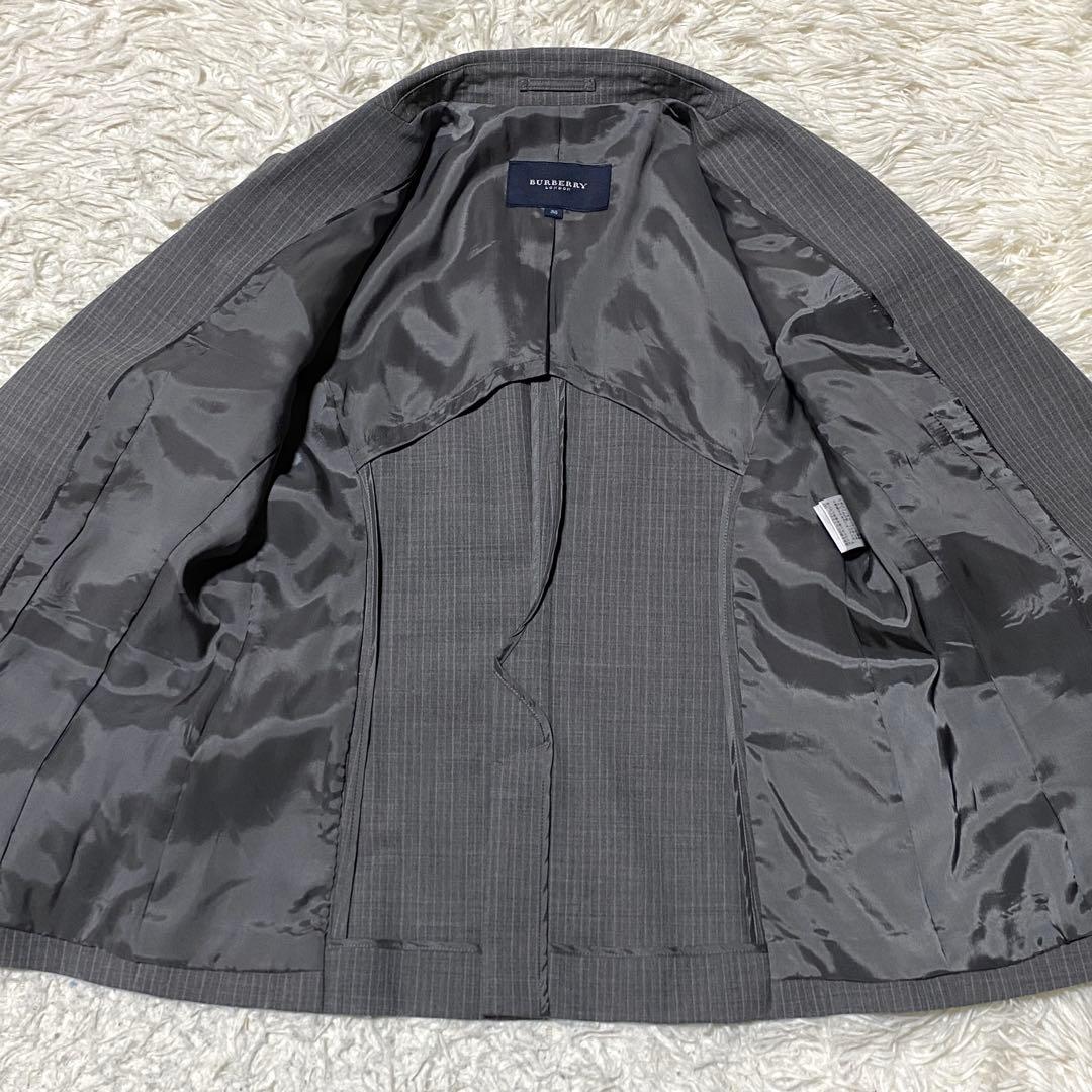 美品✨Burberry スーツ セットアップ M ストレッチ グレー ビジネス