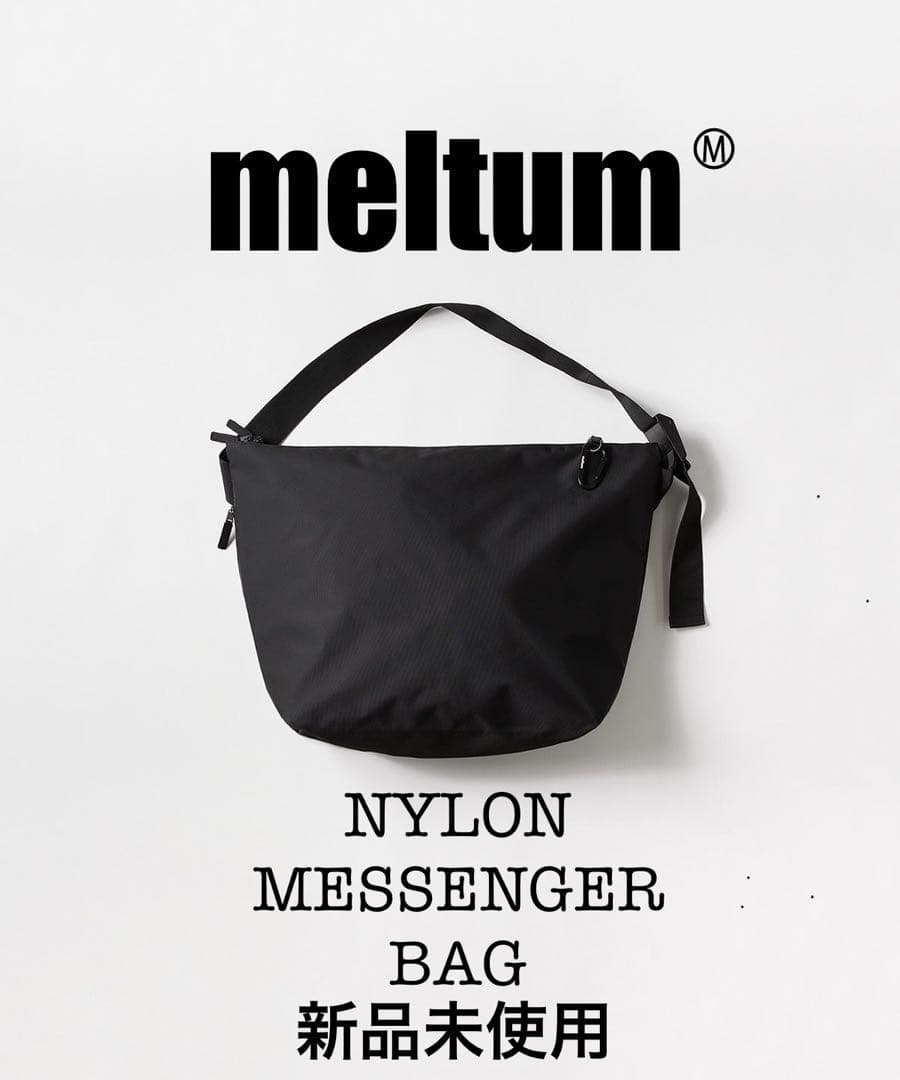 完売 meltum NYLON MESSENGER BAG新品未使用 BLACK