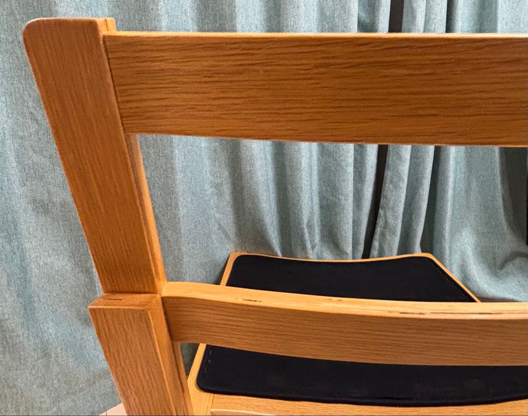 傷あり 無印良品 リビングでもダイニングでもつかえるソファチェア・オーク材