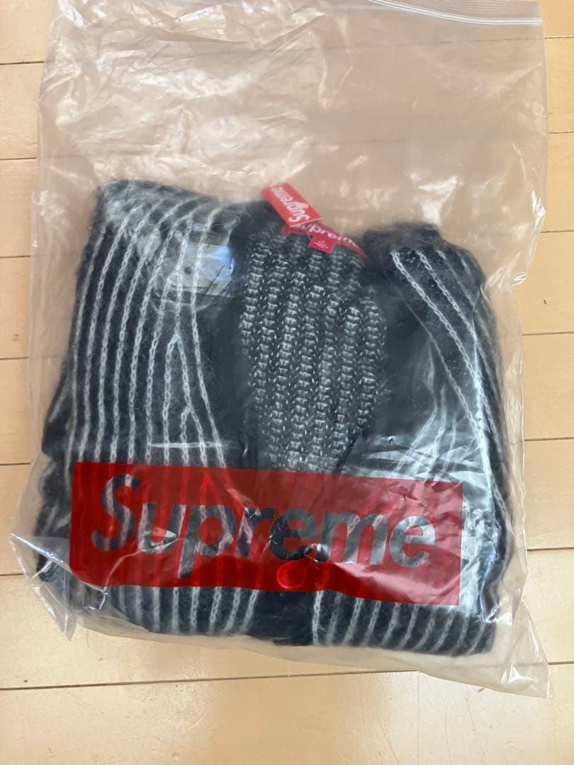 最安値 Supreme 25ss mohair ストライプ カーディガン