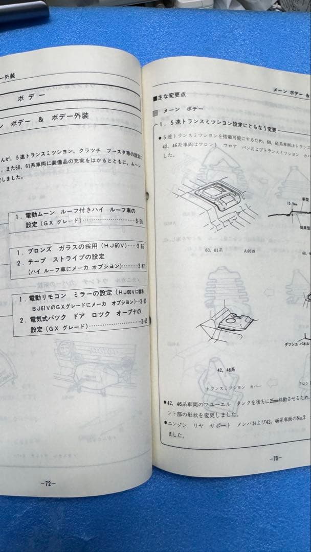 トヨタ ランドクルーザー サービスマニュアル 1982年10月　61471