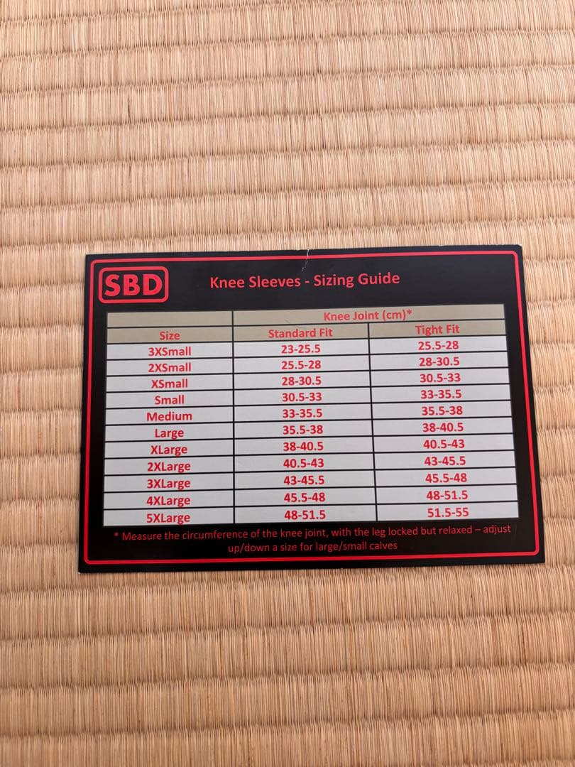 SBD 膝サポーター Mサイズ ブラック/レッド
