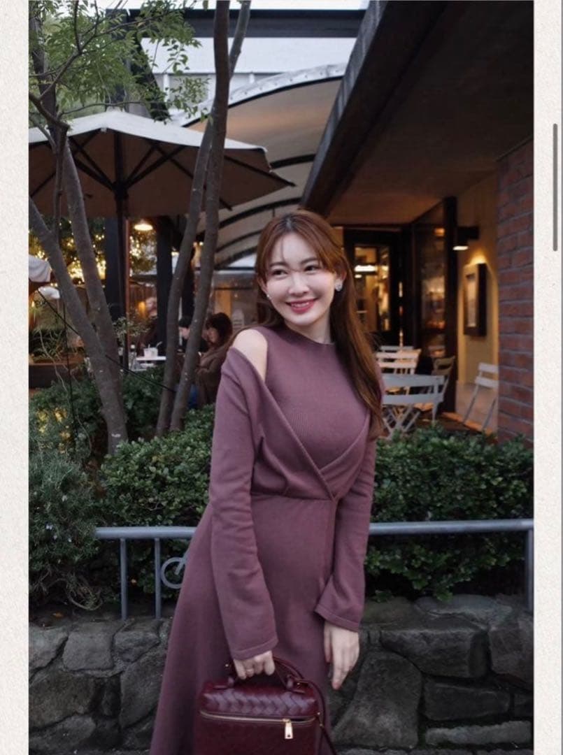 Her lip to♡Coeur Layered Knit Dress