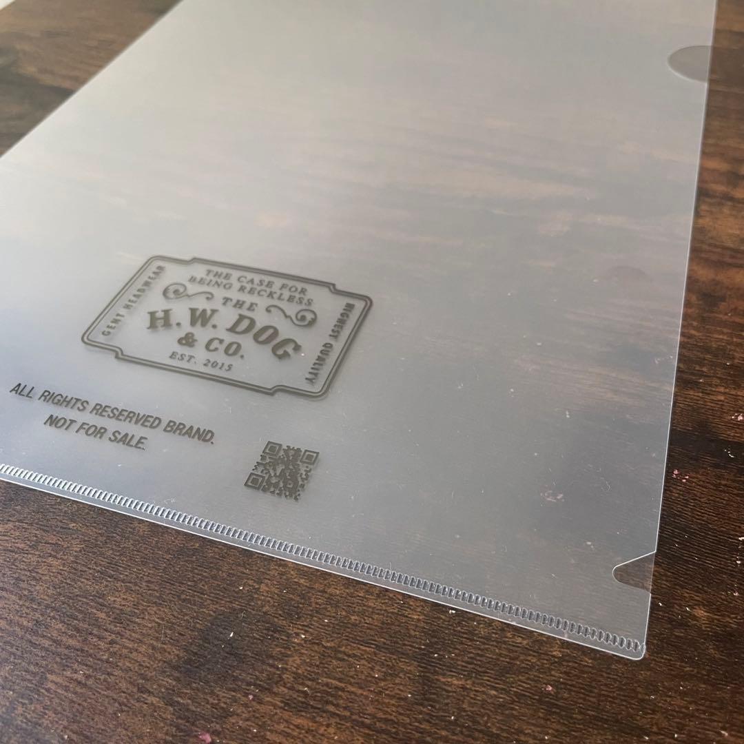 新品未使用 THE H.W. DOG&CO. マネークリップ クリアファイル付