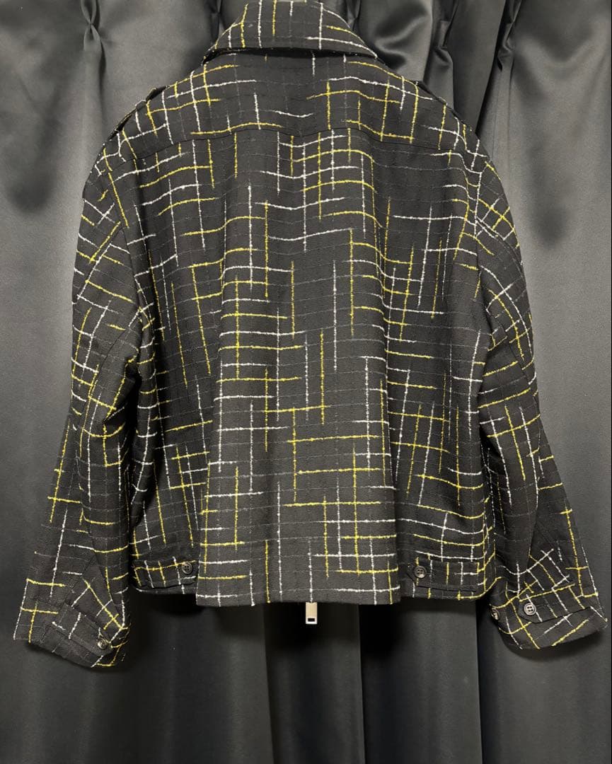 【定価86,400円】ササキサトル•かすりぞめブルゾン•サイズ44