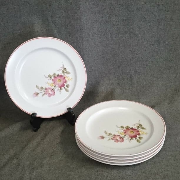 Noritake PROGRESSION China  レトロ柄皿 5枚セット