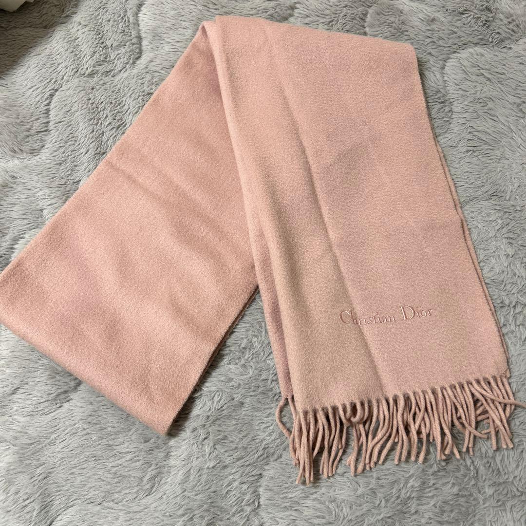 Christian Dior ピンク マフラー