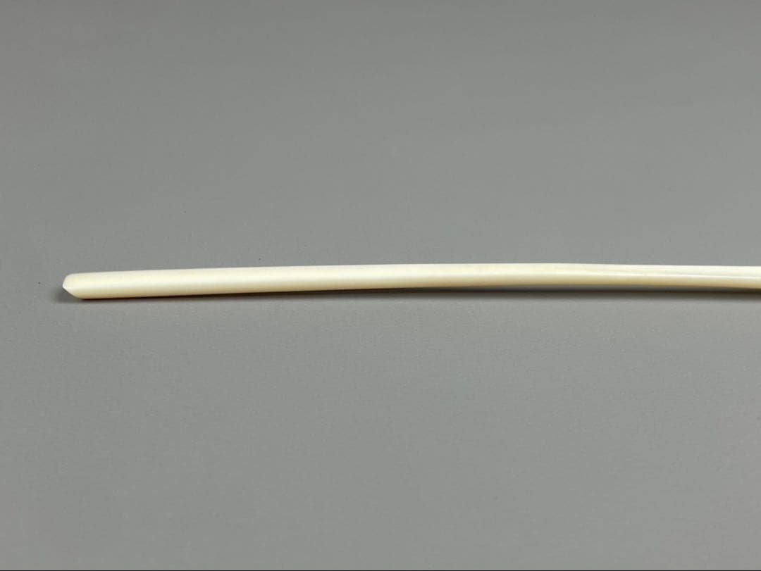 マンモス牙材茶杓 高級素材 白材 茶道具 煎茶 直径約18cm 重さ約4.6g