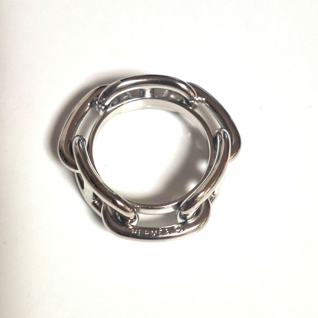 ス*ー様 HERMES ルカデ シェーヌダンクル スカーフリング シルバー