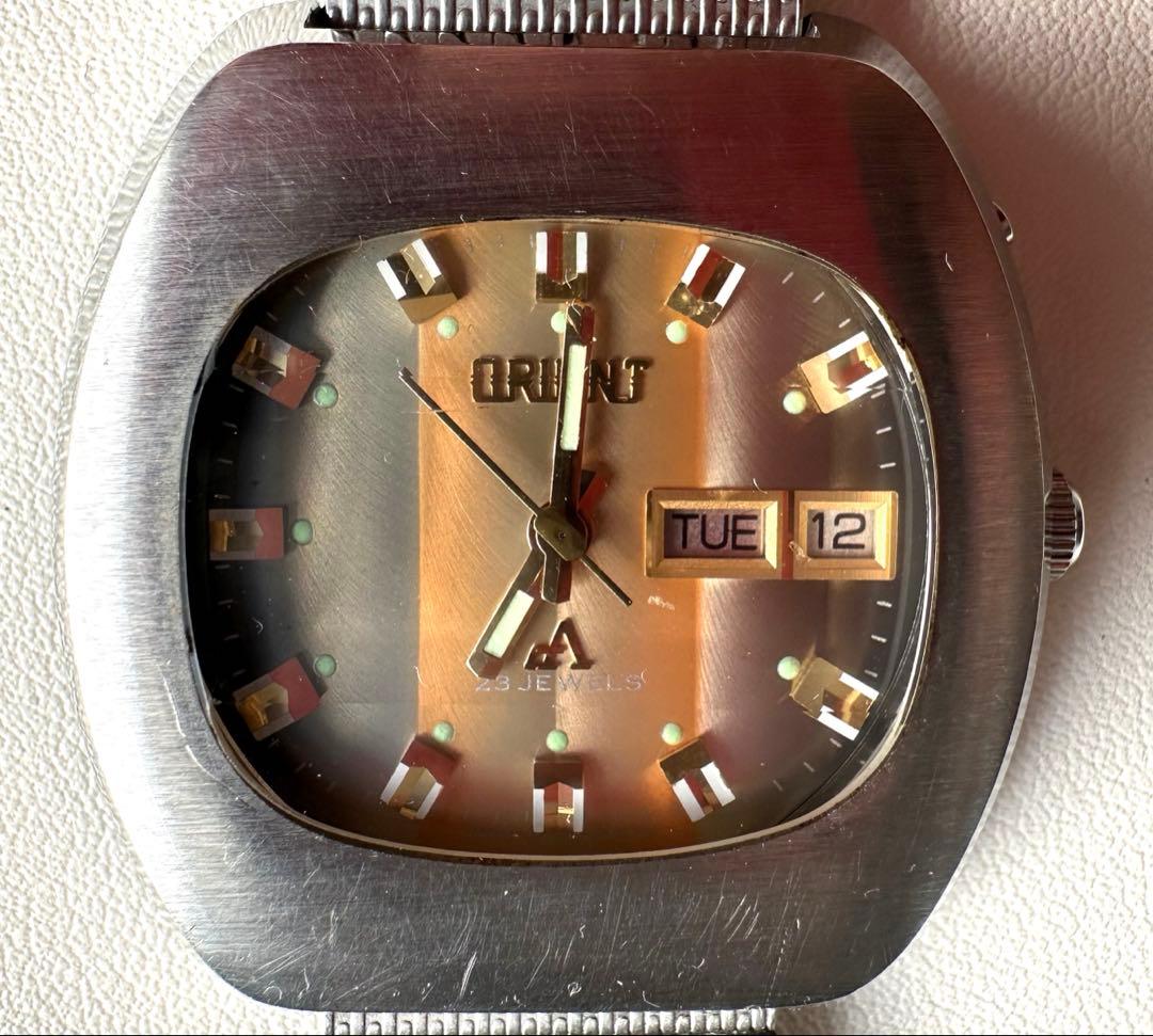 【希少】ORIENT クロノエース ジャガーフォーカスビンテージ 23石腕時計