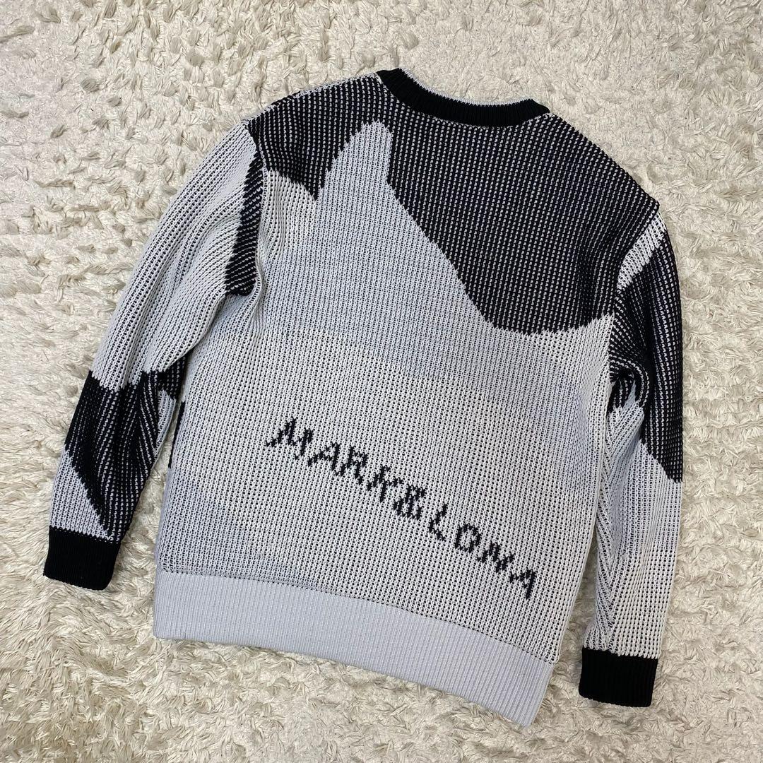 マークアンドロナ 裏地付 ニットセーター グレー系 ゴルフウェア 48