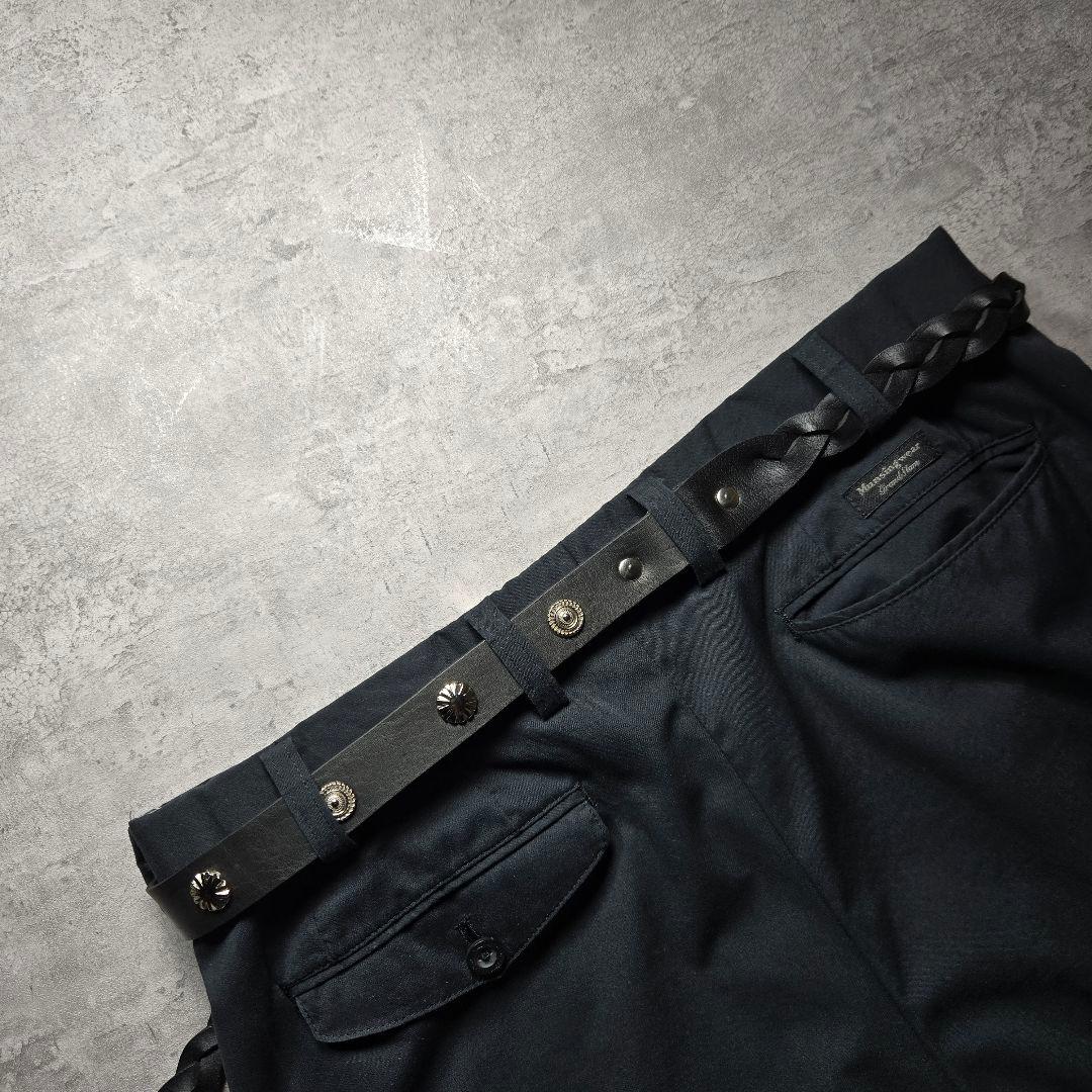 スタッズ　レザー　ベルト　ハンドメイド　bero3-99