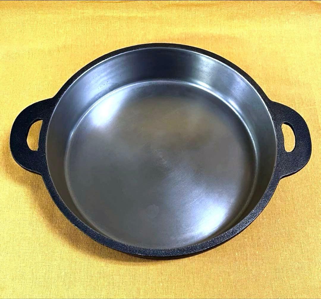 早い者勝ち‼️ 山王堂 久慈 砂鉄鍋 内径約27cm すき焼き鍋 南部鉄器 鋳鉄