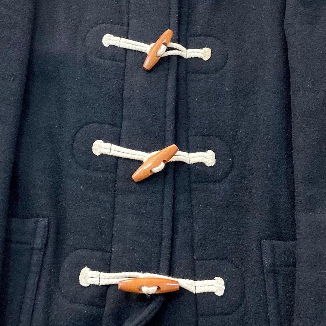 アンゴラ混 トリココムデギャルソン ダッフルコート 黒 レディース M