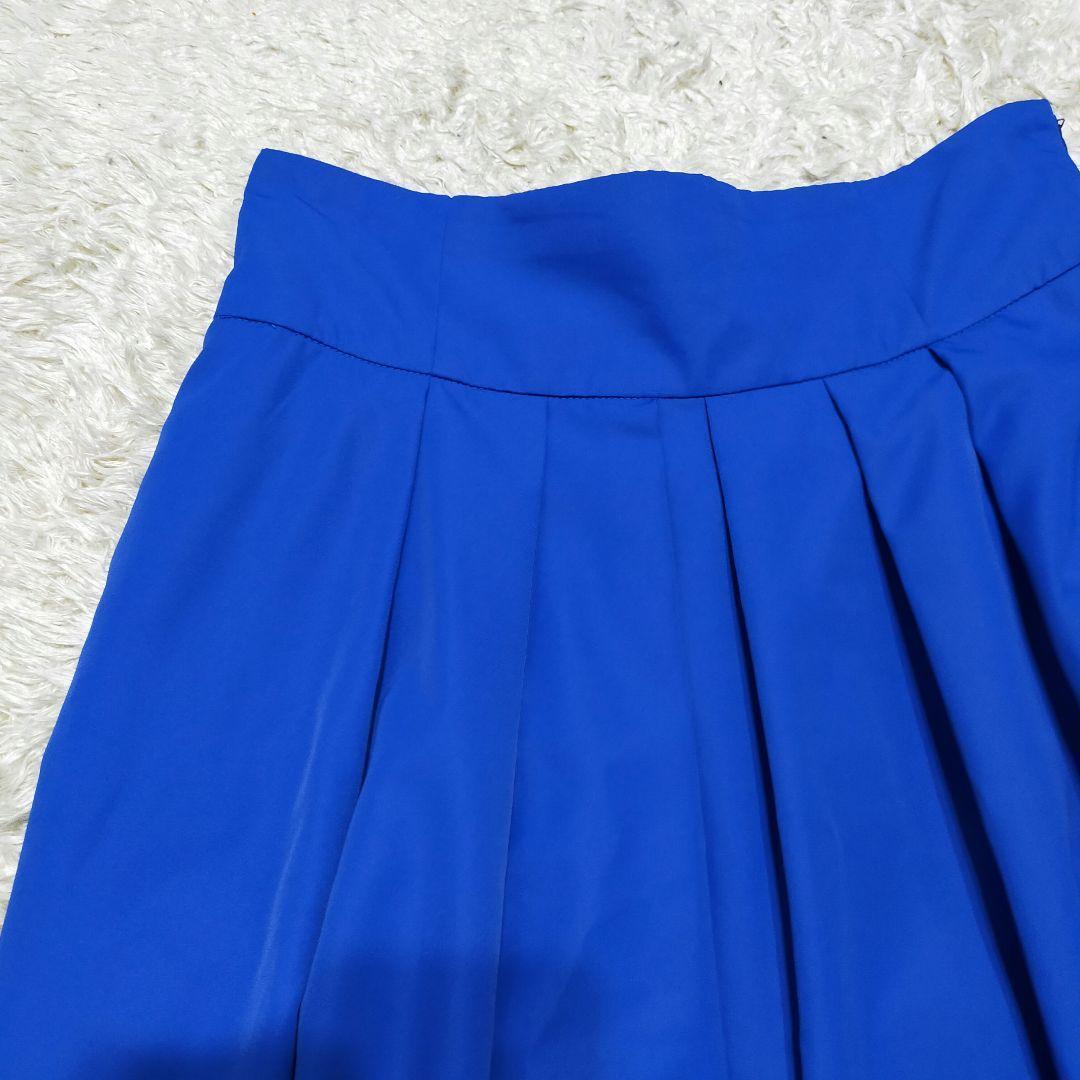 ルルウィルビー　LOULOU WILLOUGHBY　タックフレアスカート　ブルー