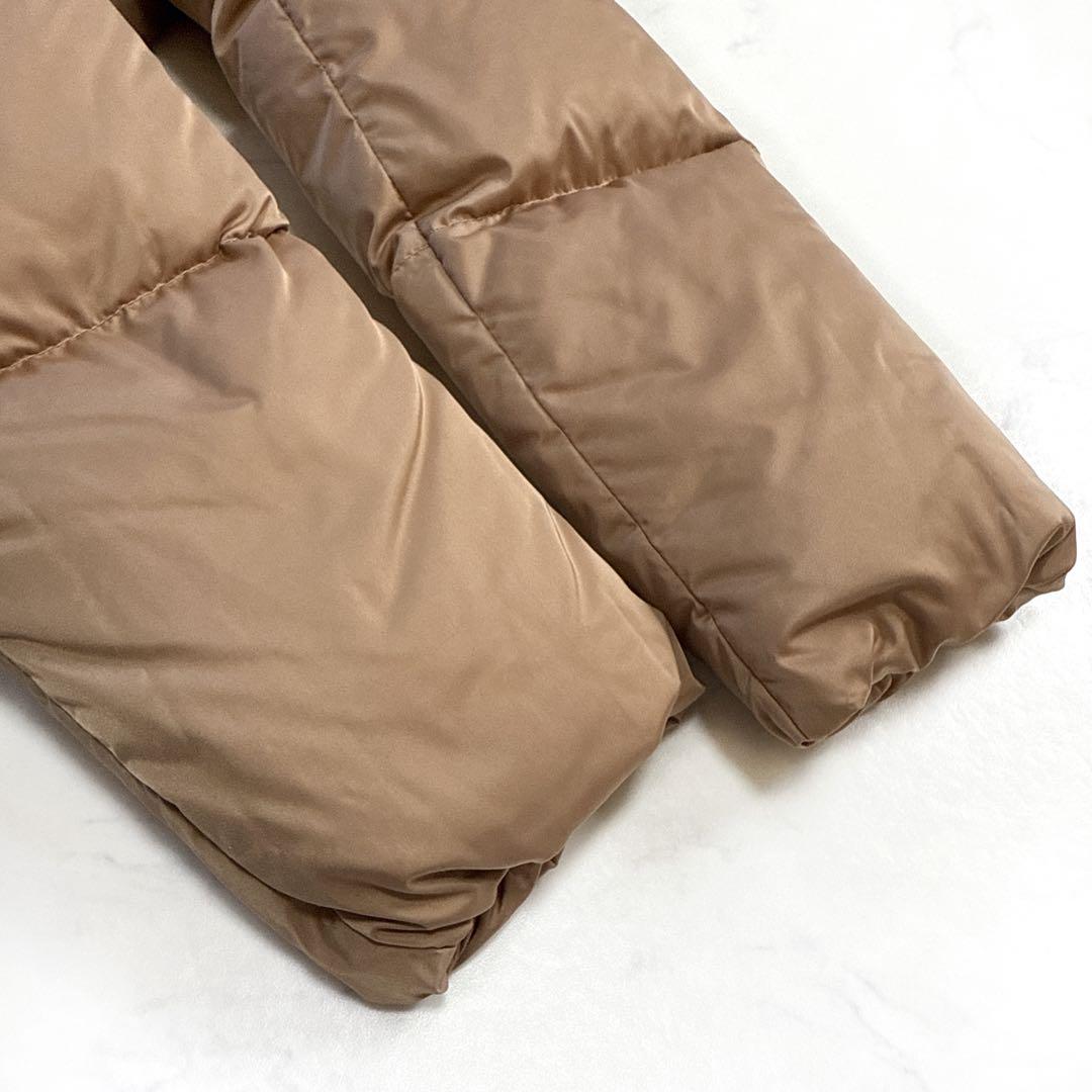 アナイ ANAYI マットサテンAラインダウンコート 36 キャメル