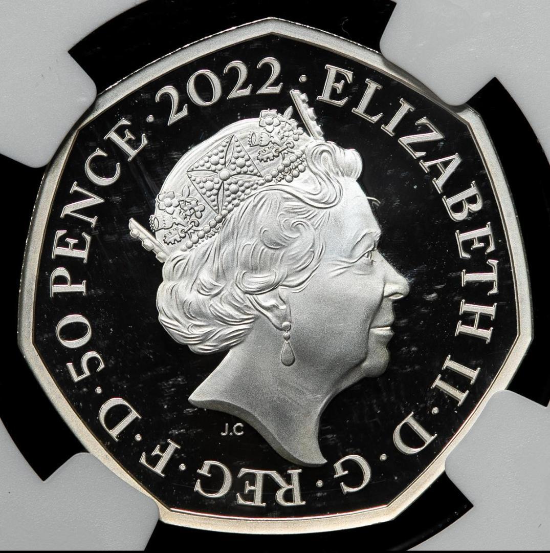 NGC-PF69 　エリザベス2世　ピエフォー銀貨　 2022　保証書・箱付