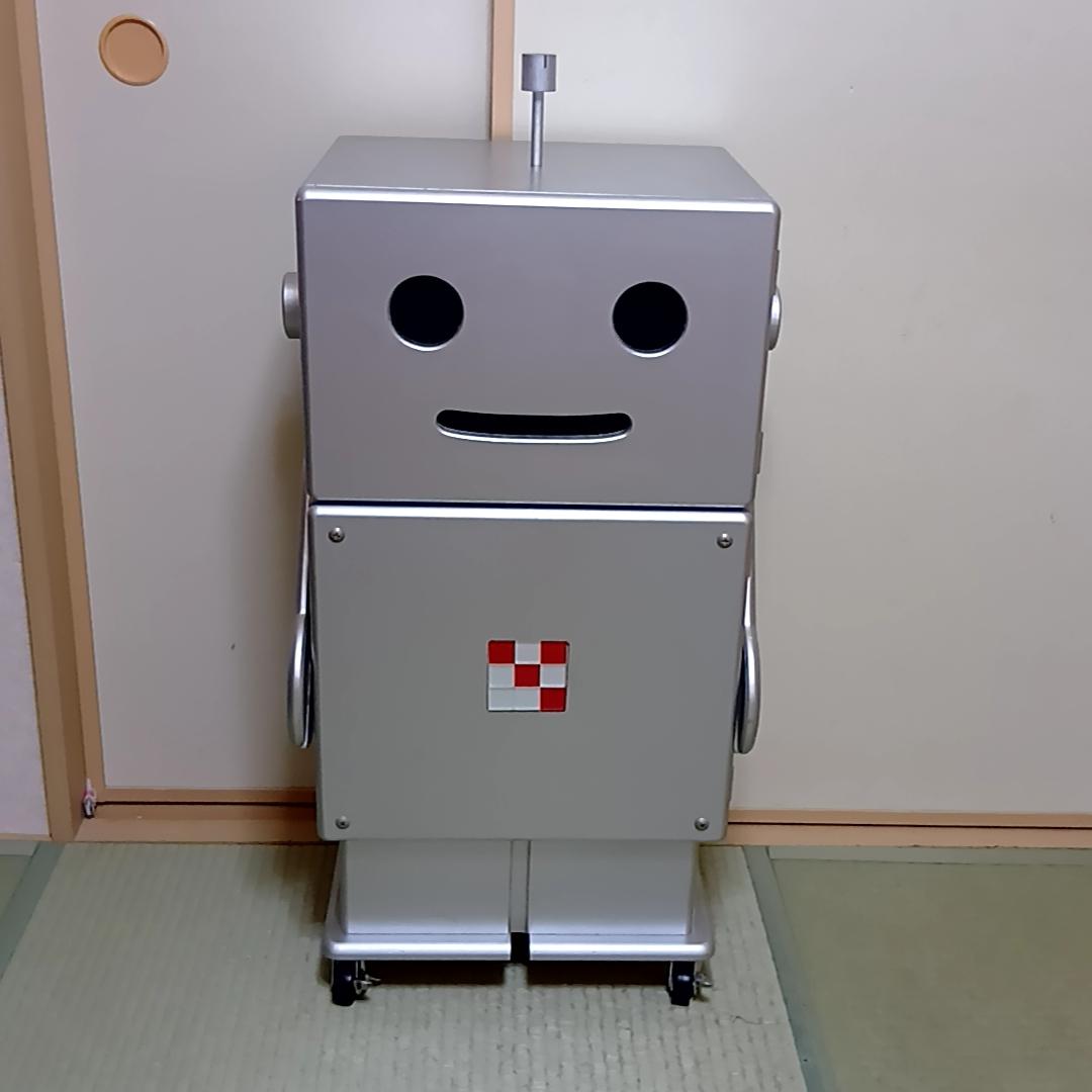 【レア】ROBIT　ロビット　収納ロボ　キャスター付き　シルバー