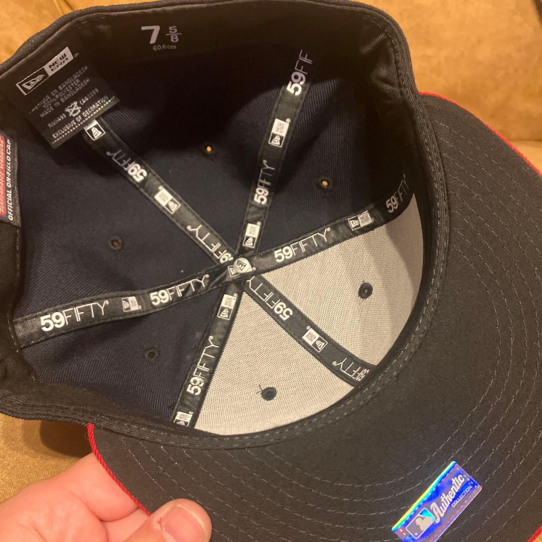 New Era インディアンズキャップ 7 5/8 ワフー　売り切り価格