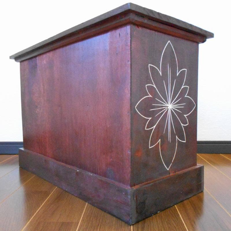 花柄模様 チェスト アジアン家具 バリ家具 収納家具 完成品家具 アンティーク風