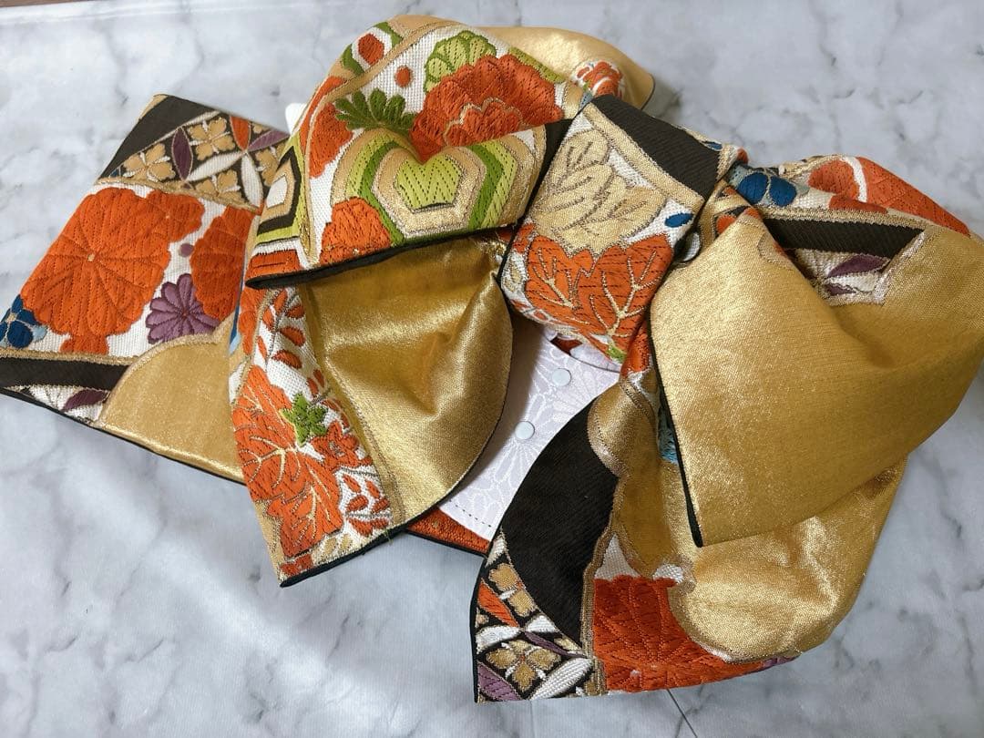 小さめセット♡七五三　5歳から7歳　女の子　一式　レトロ柄　朱色