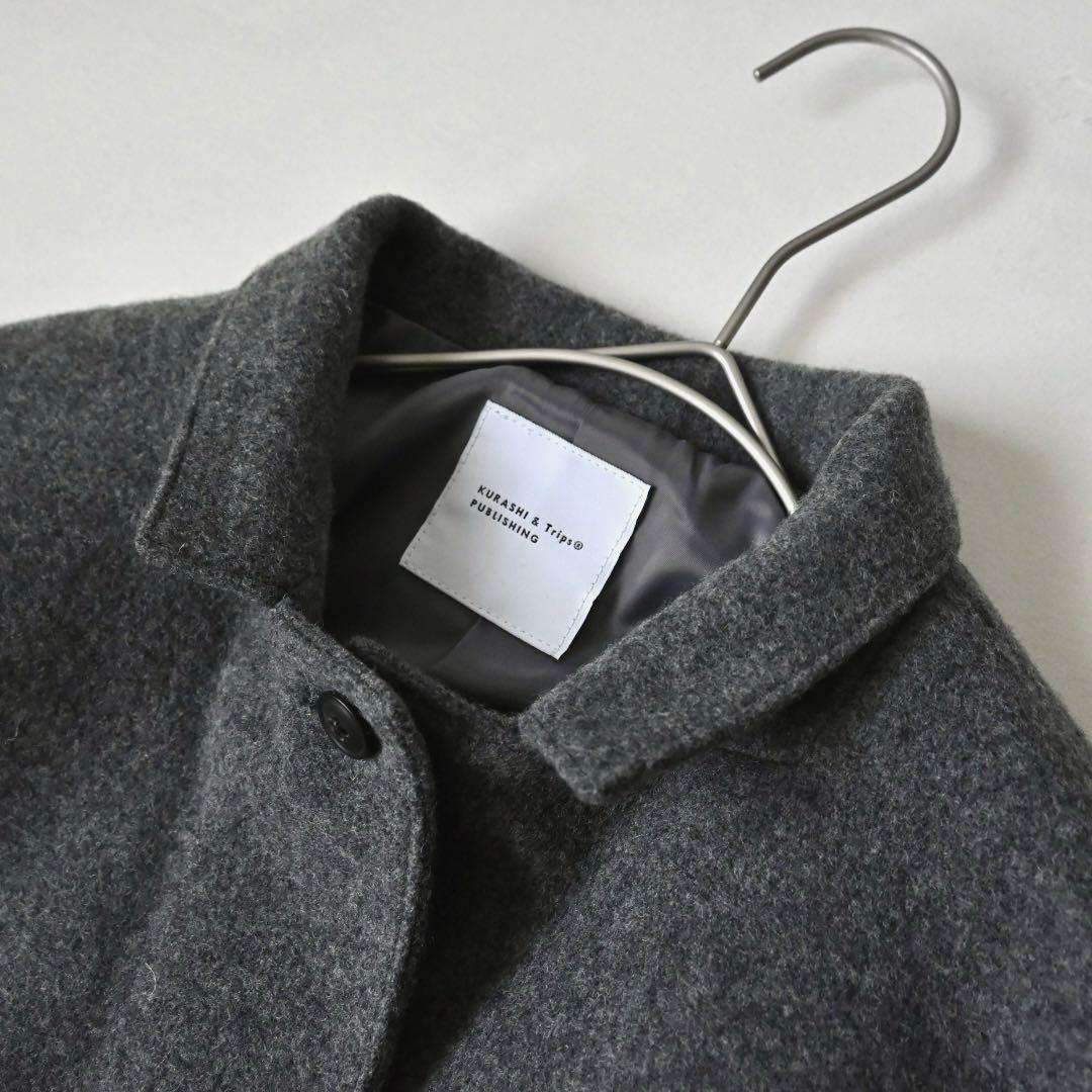 北欧、暮らしの道具店 3WAYアレンジ襟のかろやか チェスターウールコート