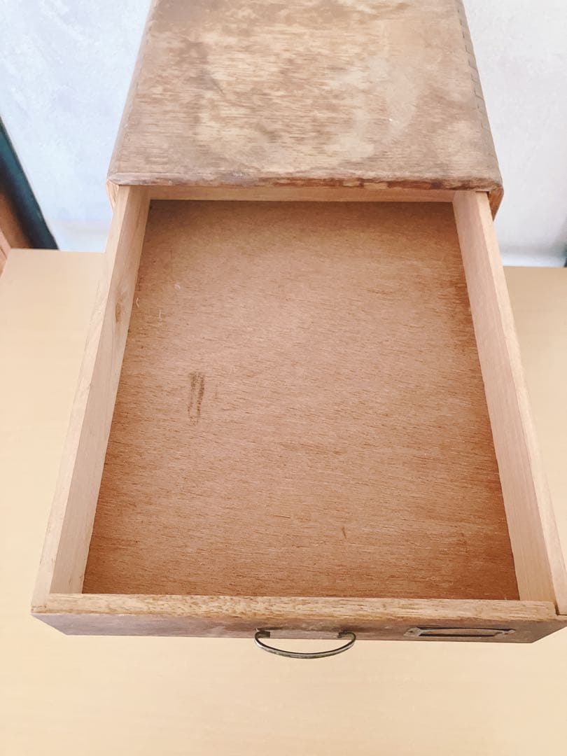 木製レターケース　小箪笥　5段