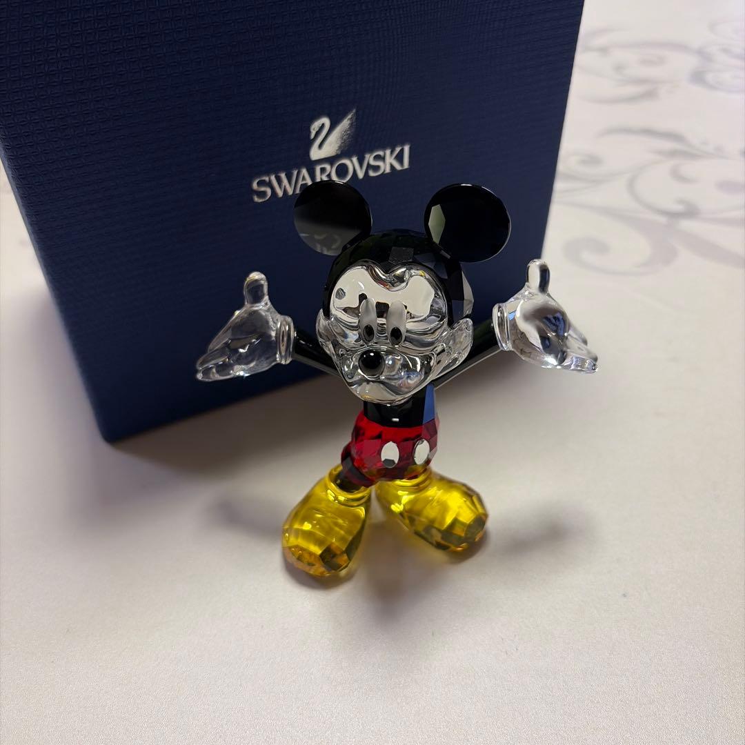 ★希少品★スワロフスキー　ディズニーコレクション　置物　ミッキーマウス　美品