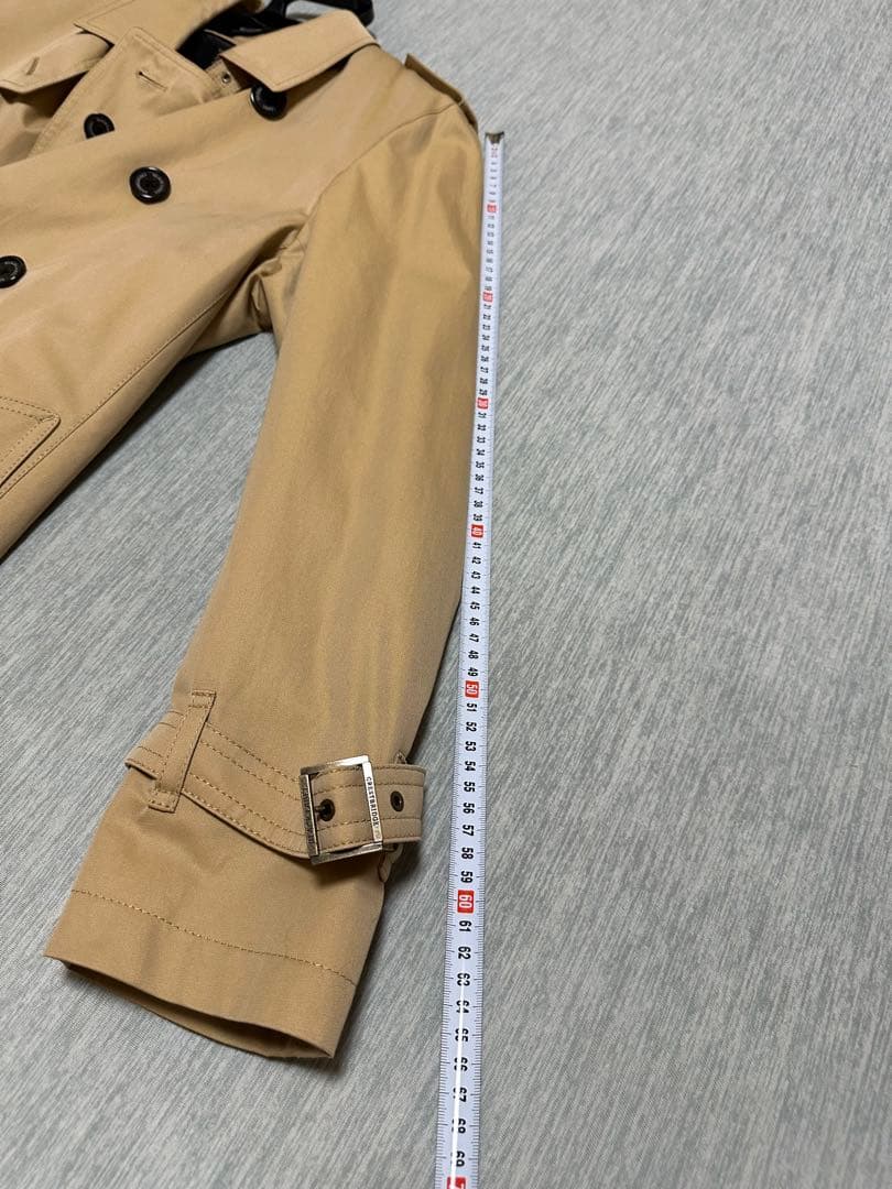 むにブラックレーベルクレストブリッジトレンチコートライナー付きＬサイズ