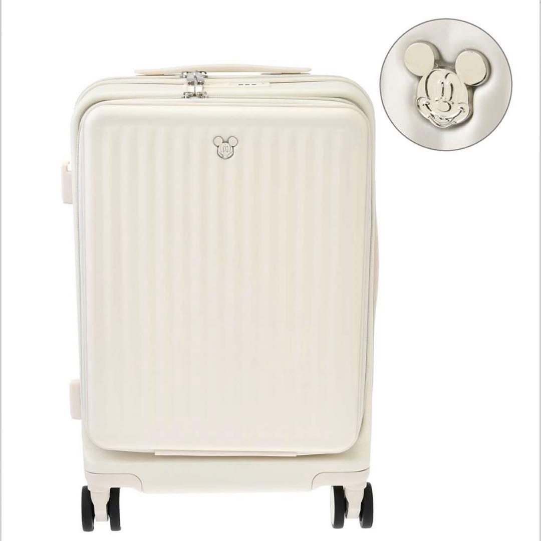 ディズニーストア　ミッキー　スーツケース　アイボリー