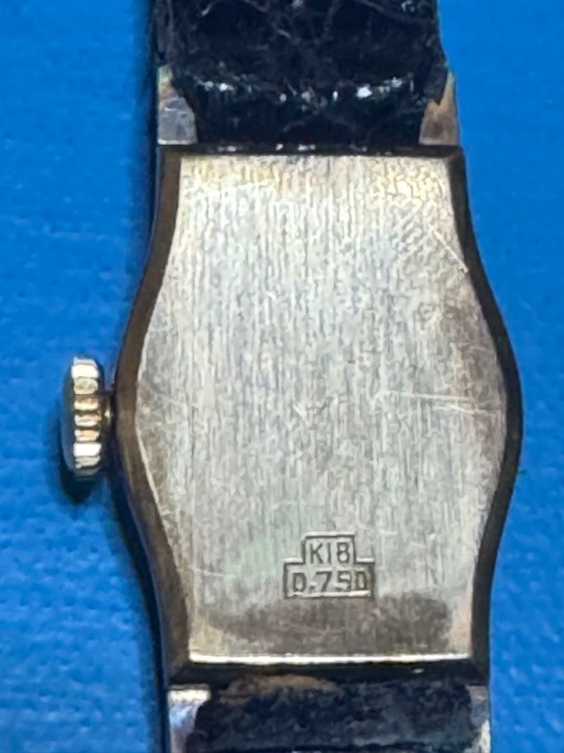 セイコー　レディース　17石　 K18 金無垢　手巻き時計　活動品