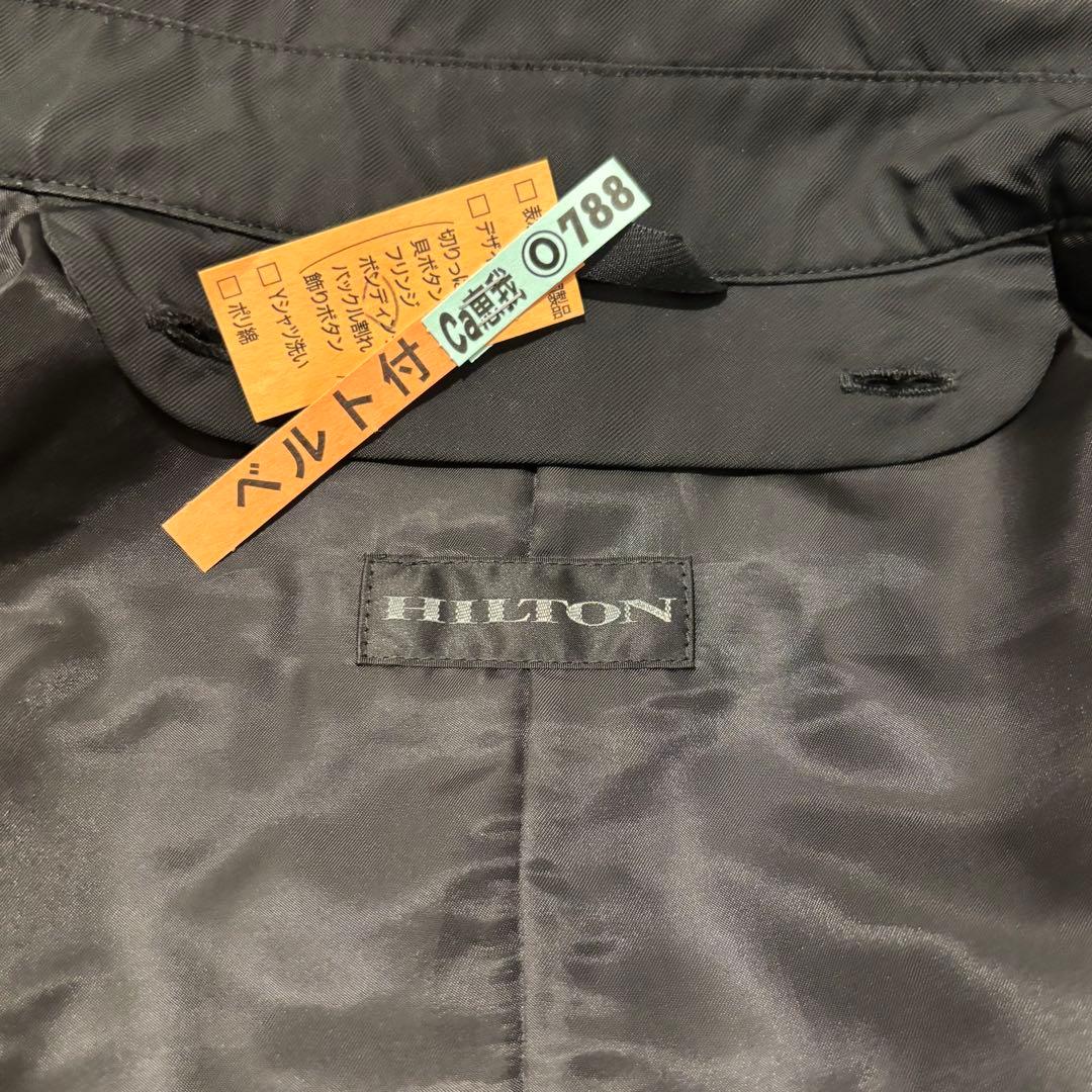 なおきHILTON×LIMONTA ブラック トレンチコート ライナー付き