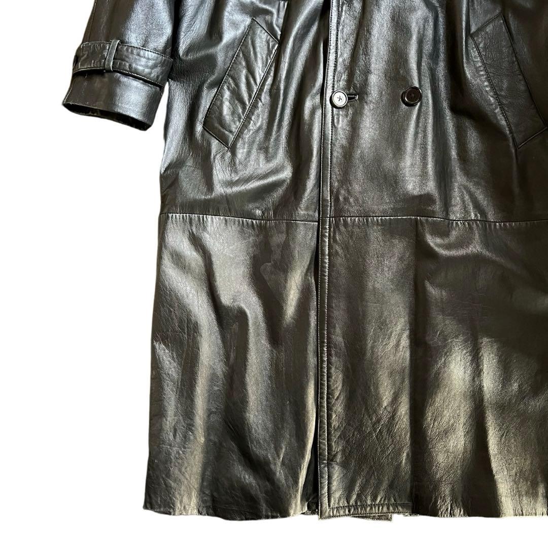 70s インド製 Aberdeen ロングレザーコート