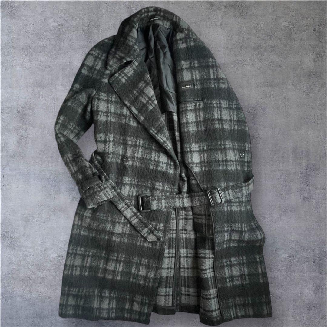 50Szロング100超 ベルト タリアトーレ L チェックTAGLIATORE