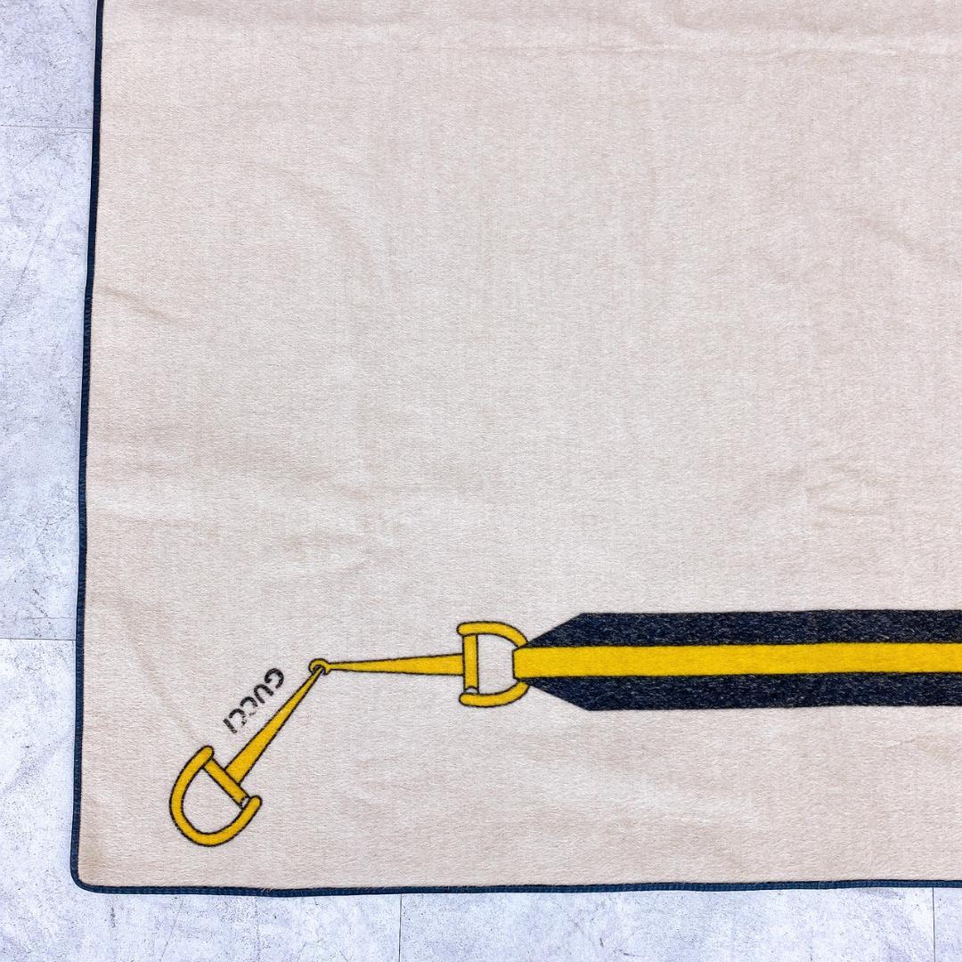 GUCCI ラグ／ブランケット風 マット 約148×140cm ダメージあり