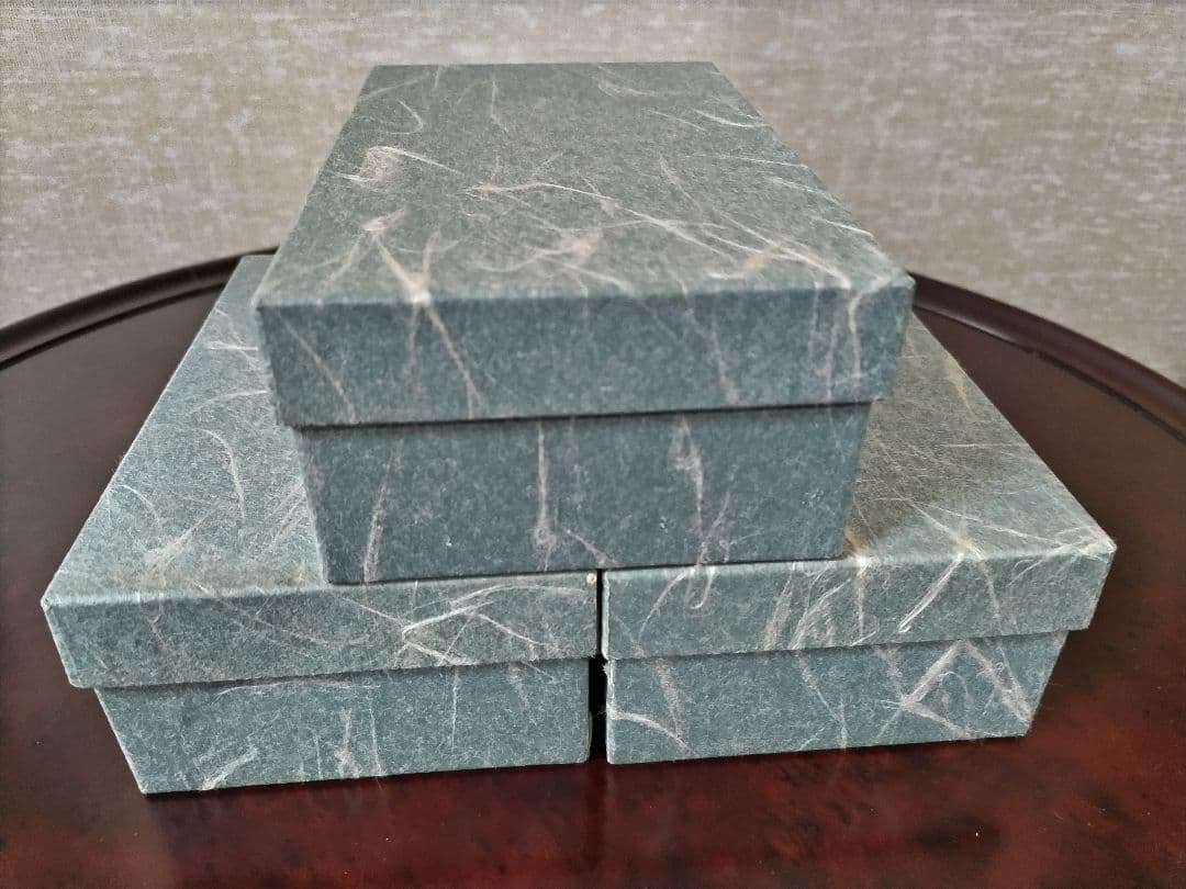 秋田「川連漆器」(かわつらしっき)朱塗一段小判型弁当箱3個セット