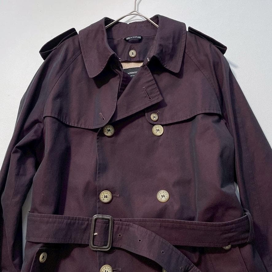 【カラフル】マッキントッシュ 38 英国製 トレンチコート ライナー付き