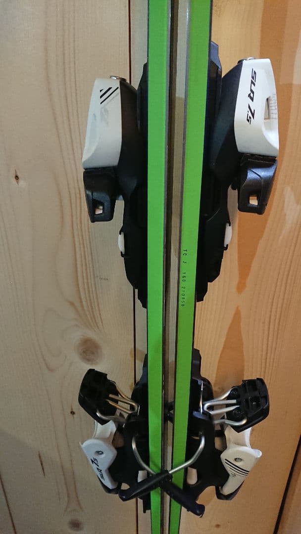 美品 OGASAKA CT-J 160㎝ ジュニアスキー板 簡単調整ビンディング