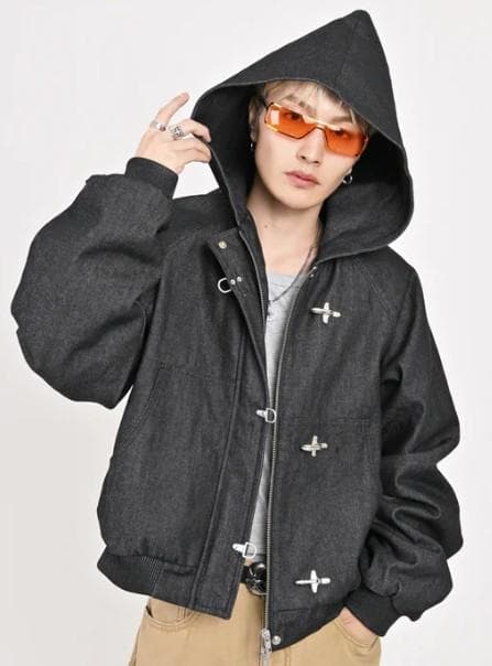 L2089　トグルフックリジットアクティブジャケット　L（black）地底人