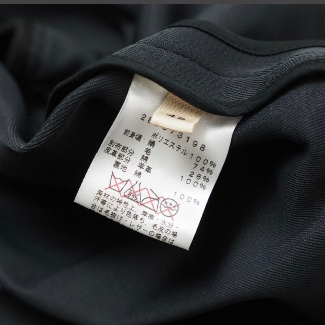 フランス製　セリーヌ CELINE フィービー期　切替ノーカラーコート 42