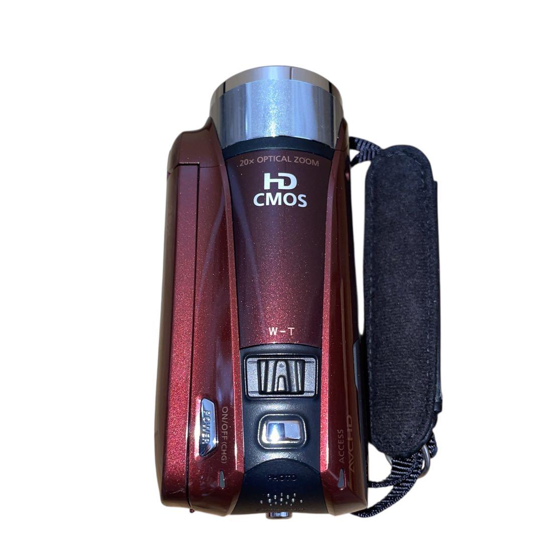 【動作品】Canon iVIS HF R21 カメラケース付 ビデオカメラ 赤