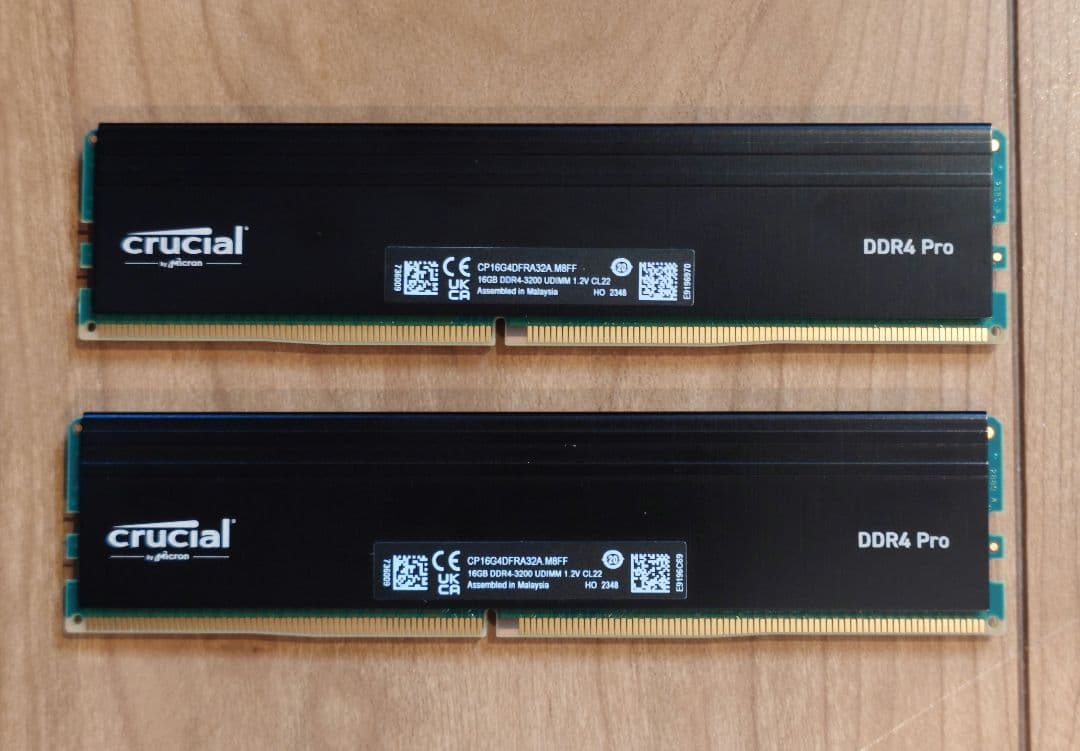 crucial Pro メモリー 32GB(16GB×2) DDR4-3200