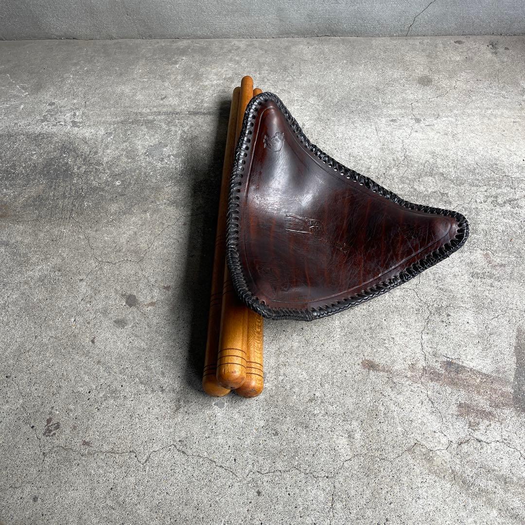 美品　オールドビンテージ　ハンティングチェア　折り畳みチェア