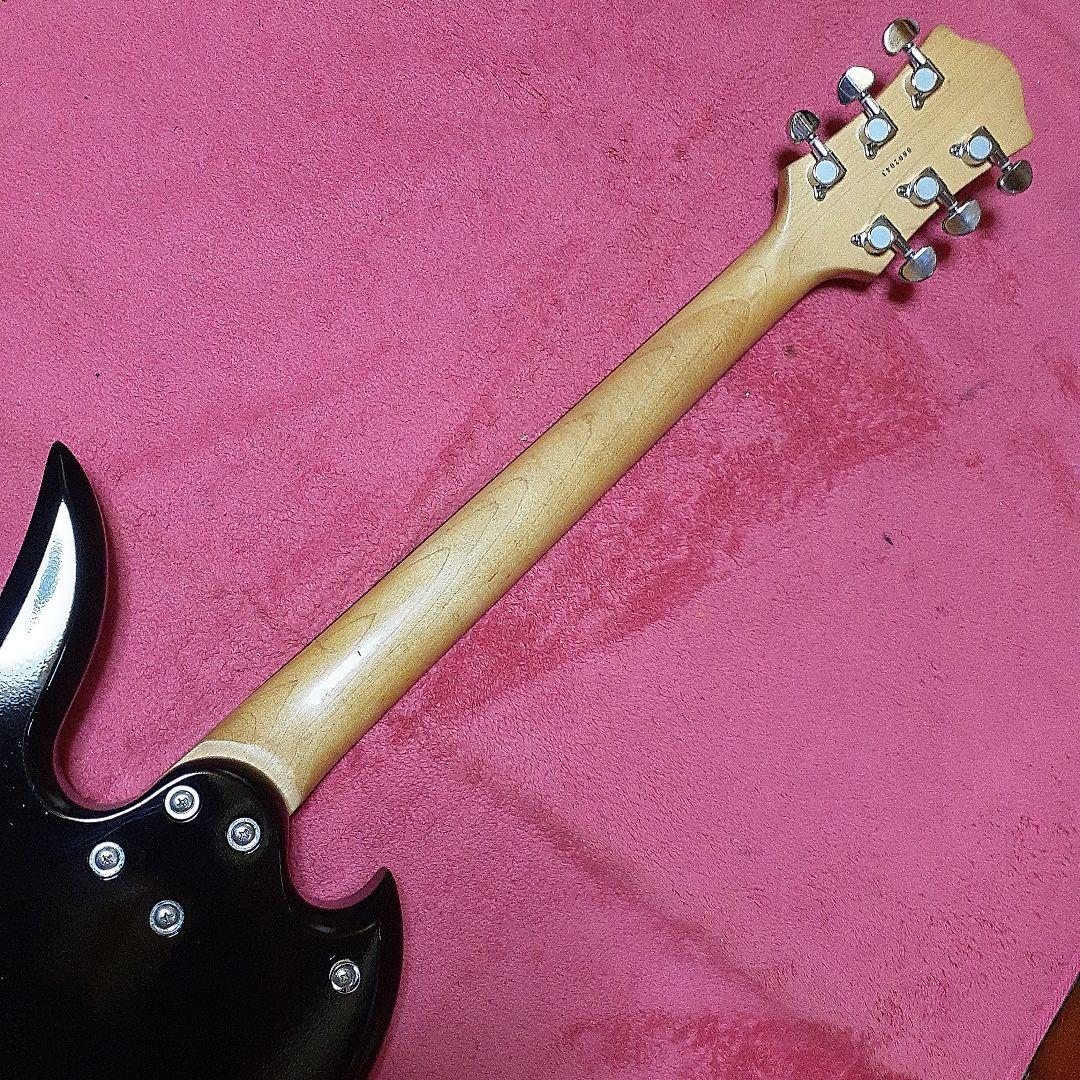 【良・美品】薔薇髑髏ペイント・hideモデル。モッキンバードエレキギター。