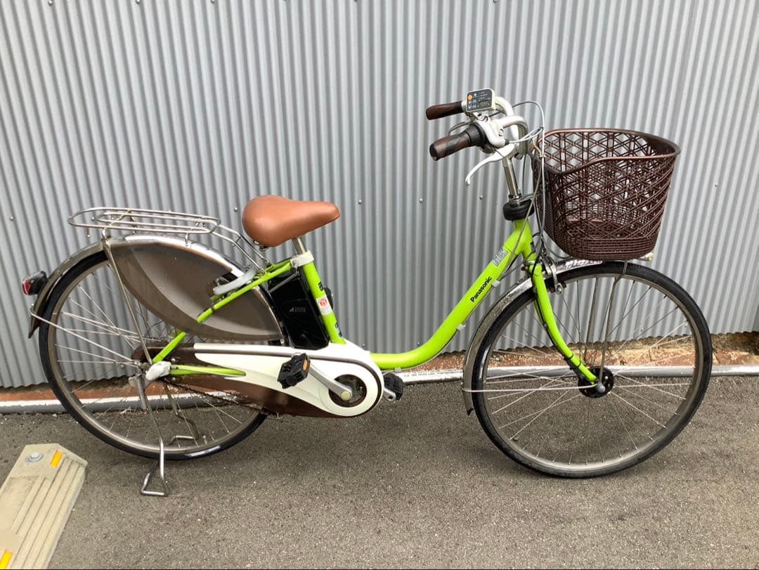 パナソニック新機種電動アシスト自転車viviDX26インチグリーン系ボディー