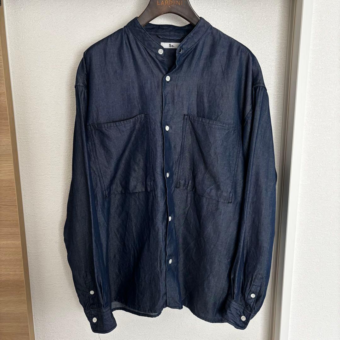 【完売品】So. Deni-Ban Shirtsバンドカラーシャツ 大山シュン