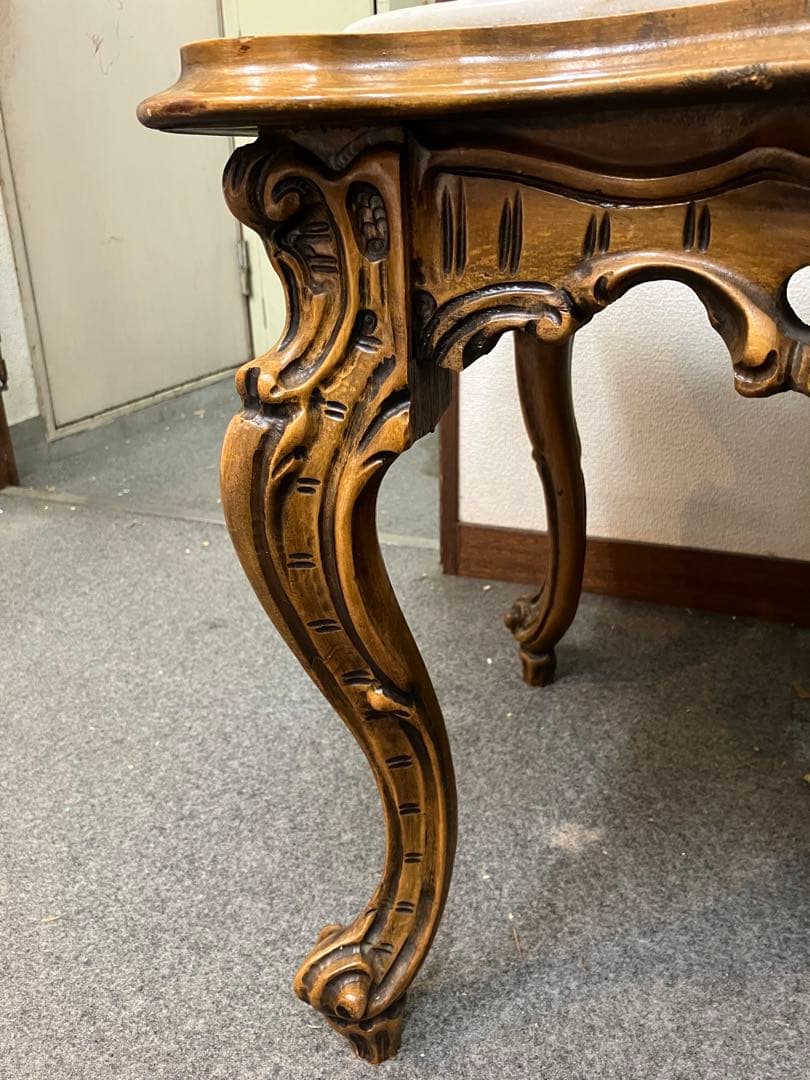 アンティーク机　大理石　レトロ