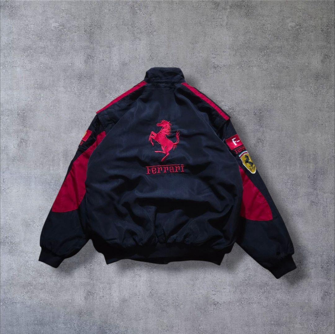 Ferrari フェラーリF1モーターサイクル 刺繍 レーシングジャケットXXL