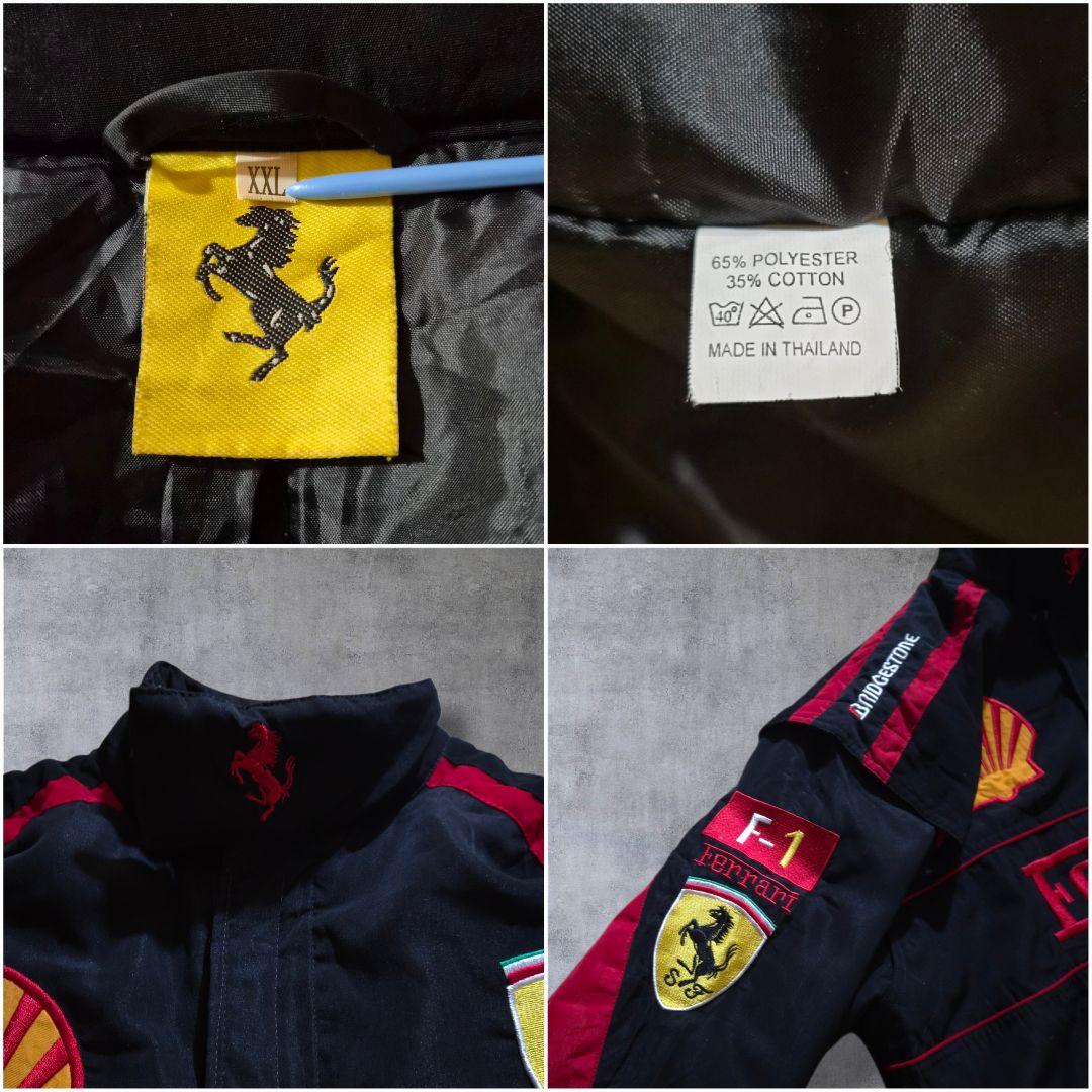 Ferrari フェラーリF1モーターサイクル 刺繍 レーシングジャケットXXL