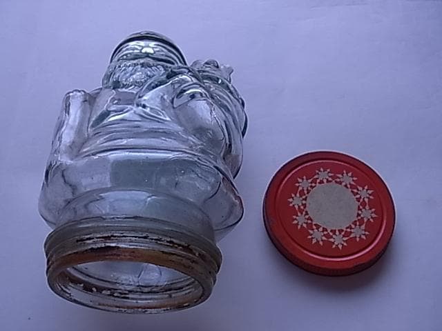 珍品　和ガラス　ガラス瓶　飴瓶　菓子瓶　地球瓶　昭和レトロ　駄菓子屋　気泡　戦前